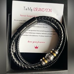 To My Grandson Bracelet with Box
